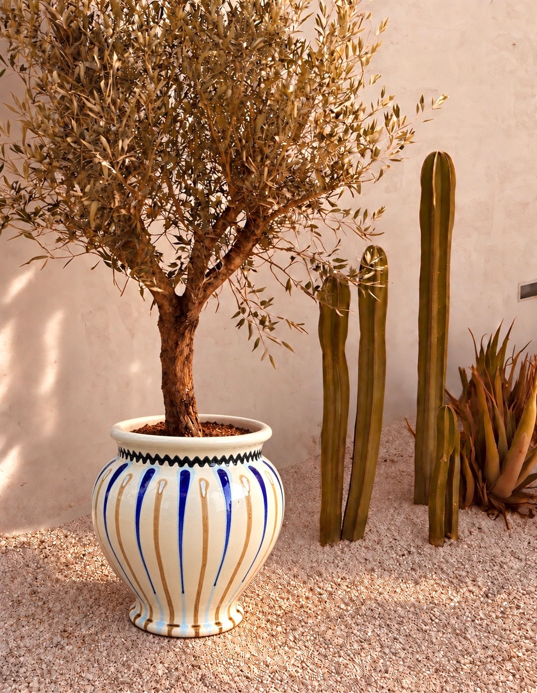 Italian Ceramic Planter | Handmade Outdoor Pot 38cm