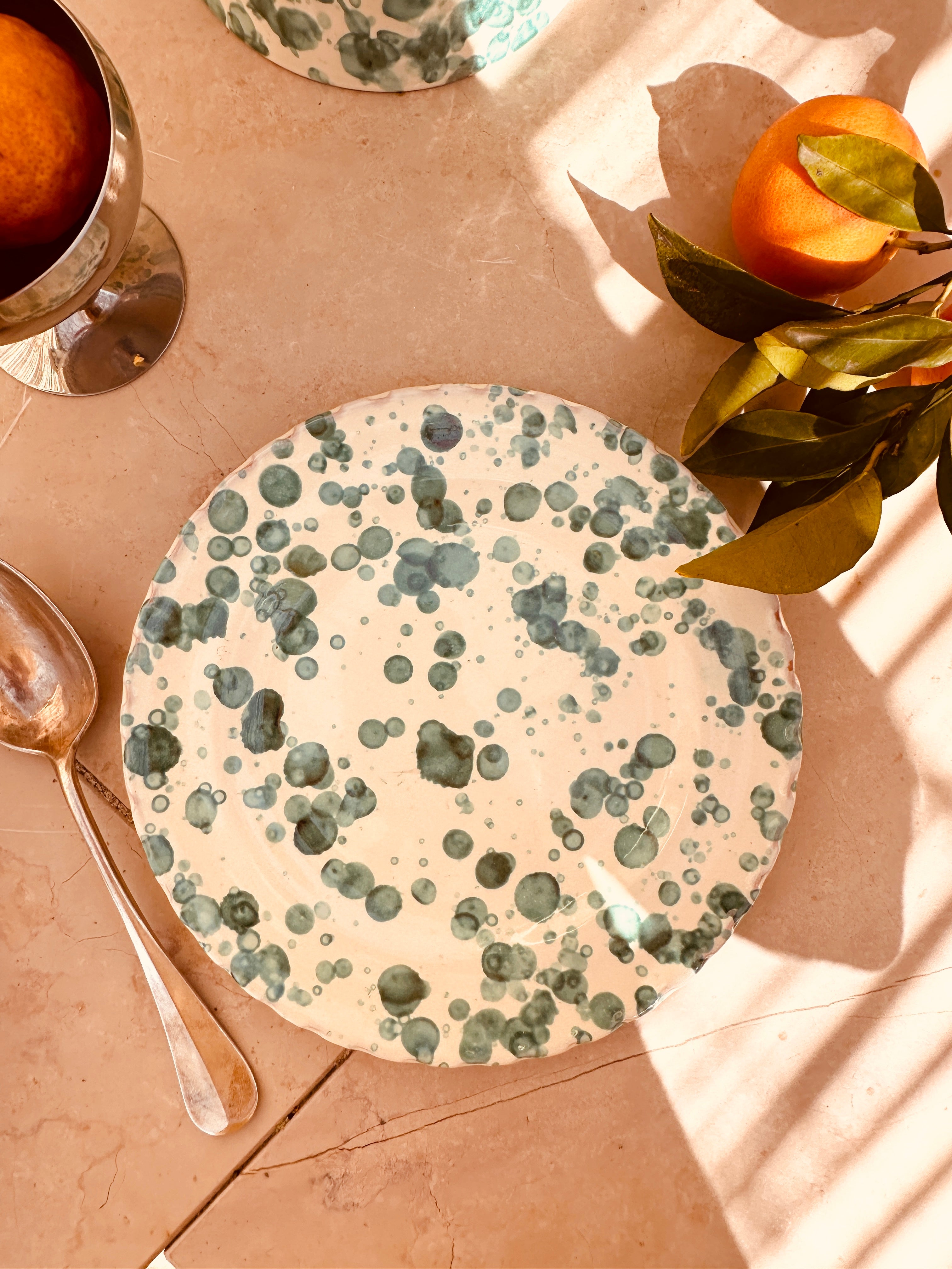Handmade Italian Antipasti Plate 20 cm | Schizzato Ceramic Plate