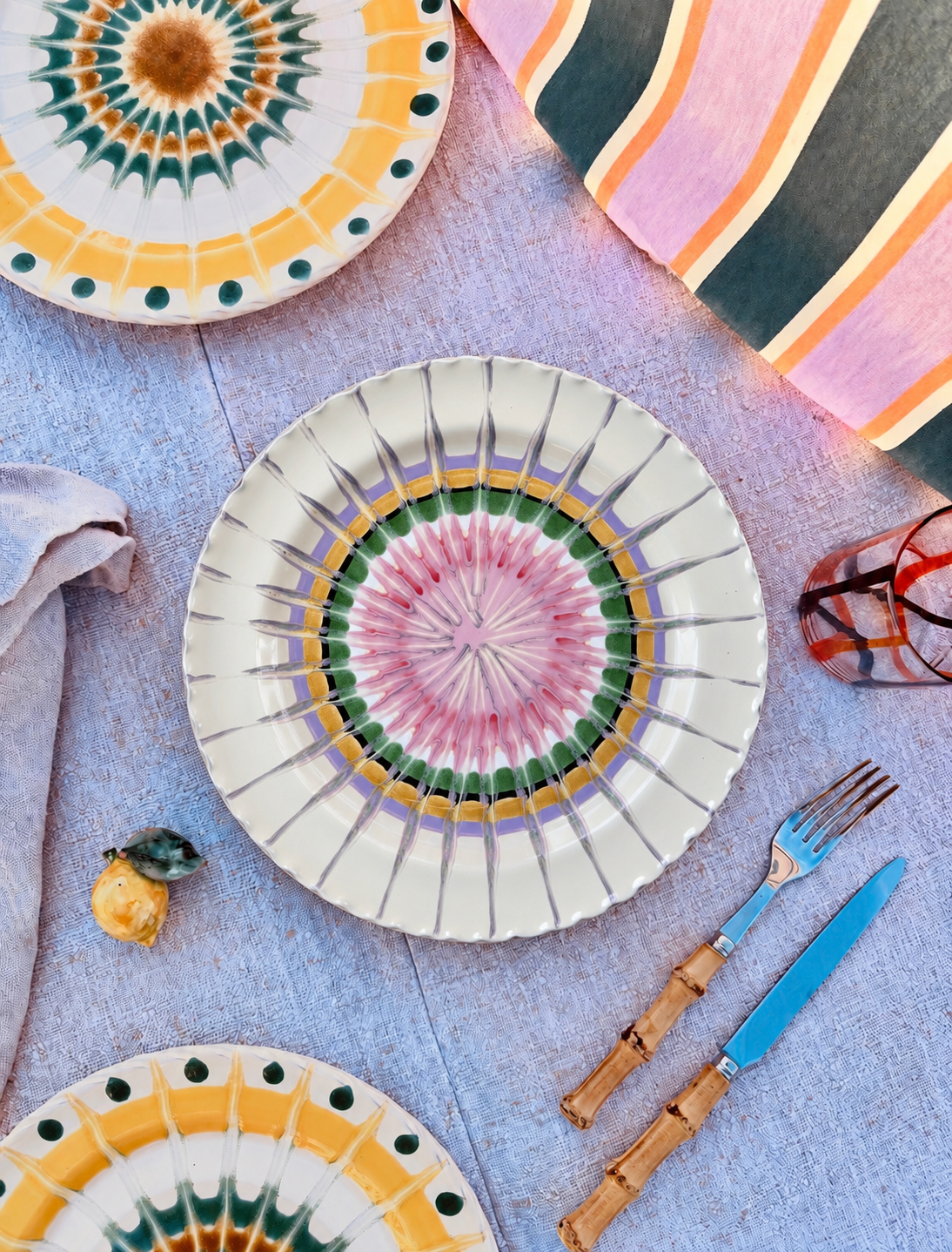 Handmade Italian Dinner Plate 27 cm | Large Ceramic Plate