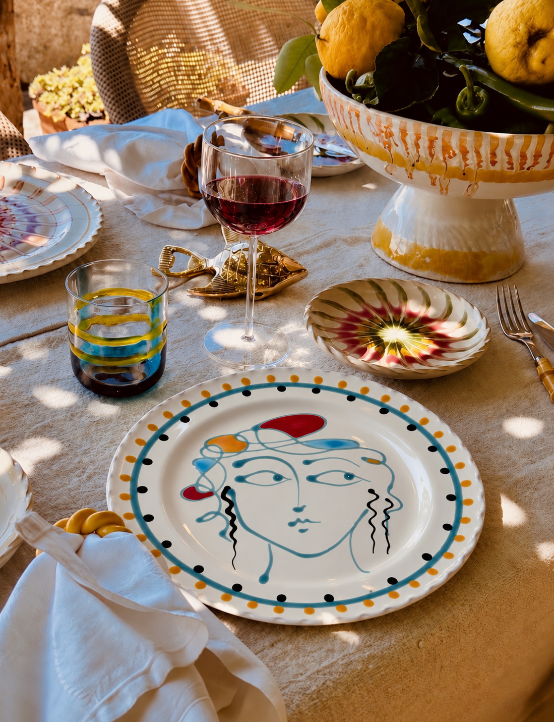 Handmade Italian Dinner Plate 27 cm | Large Ceramic Plate