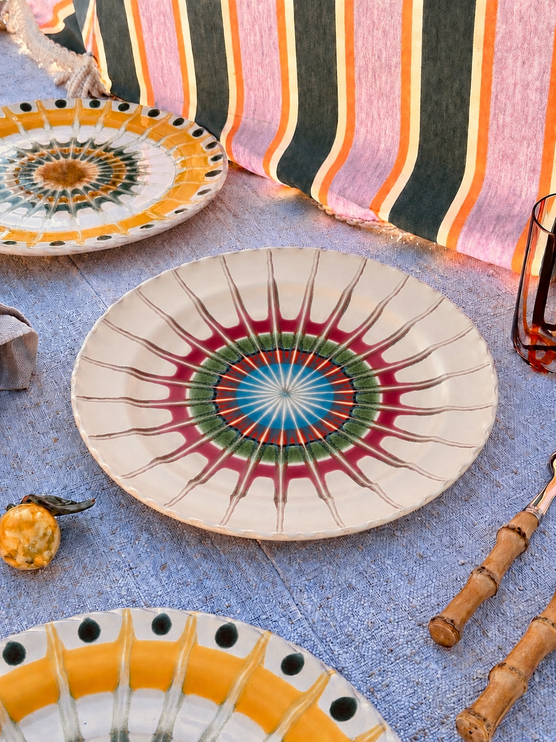 Handmade Italian Dinner Plate 27 cm | Large Ceramic Plate