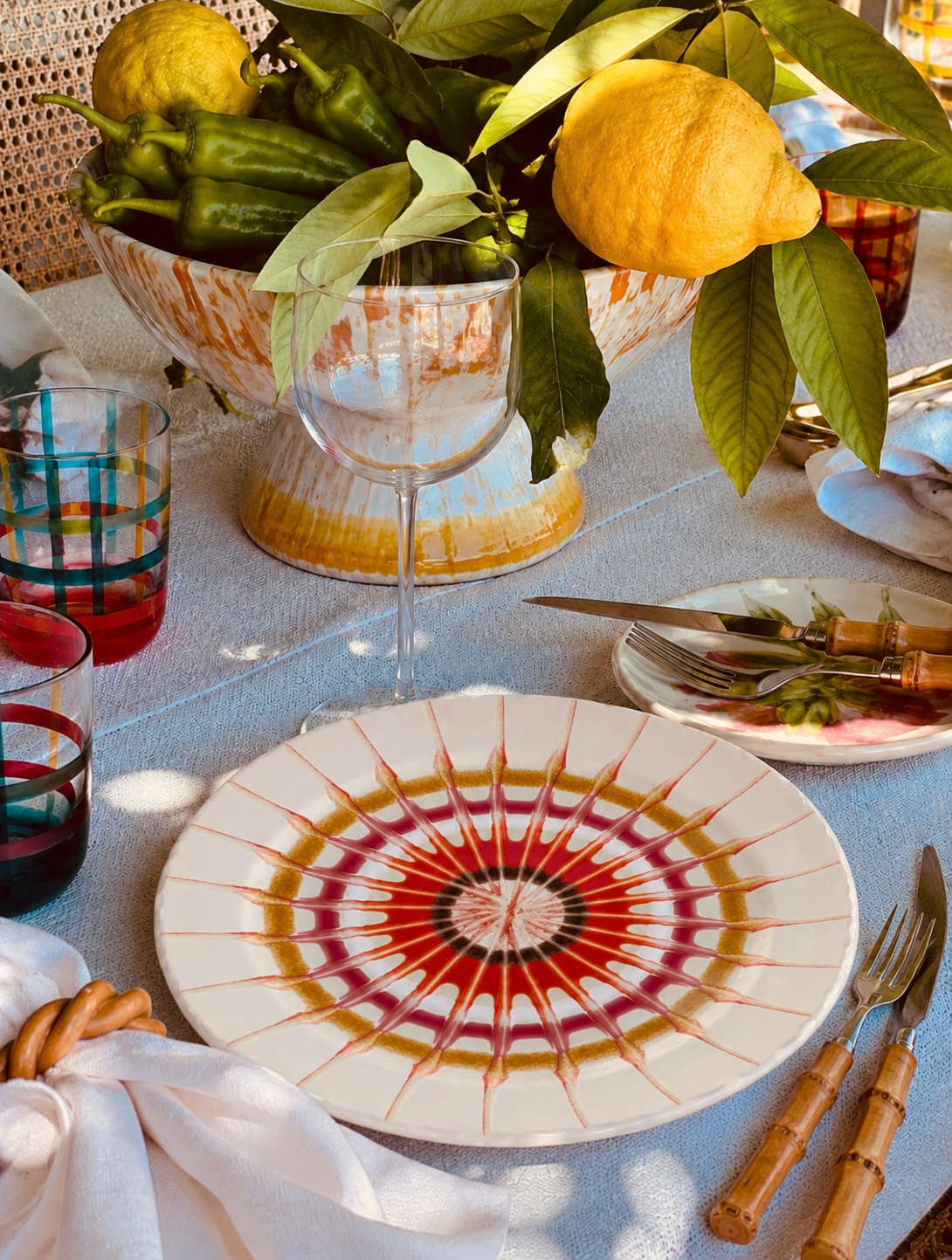 Handmade Italian Dinner Plate 27 cm | Large Ceramic Plate