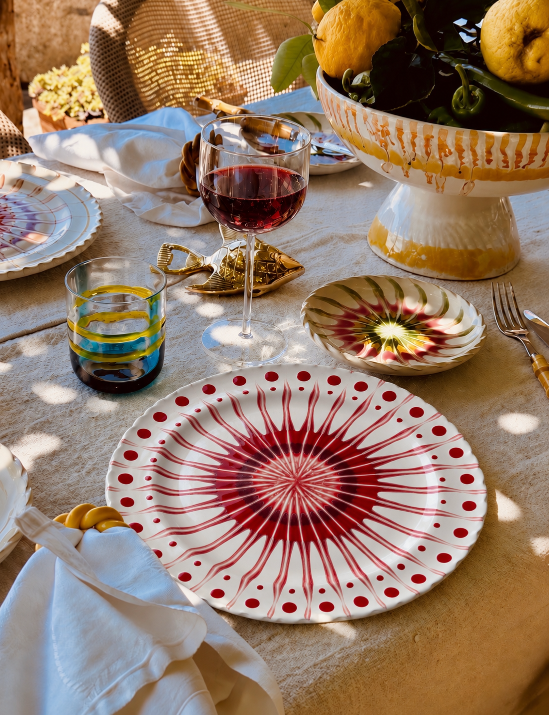 Handmade Italian Dinner Plate 27 cm | Large Ceramic Plate