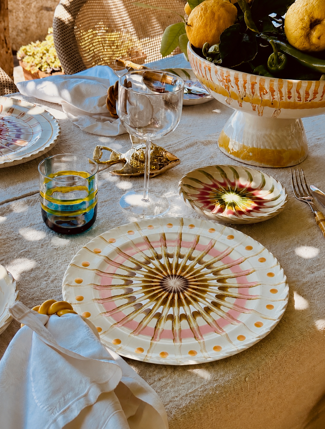 Handmade Italian Dinner Plate 27 cm | Large Ceramic Plate