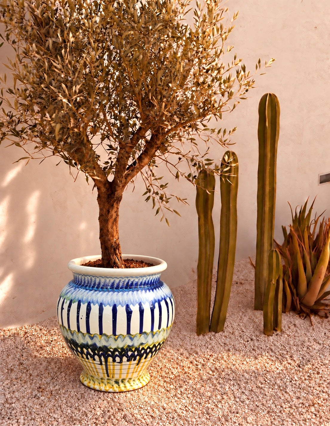 Italian Ceramic Planter | Handmade Outdoor Pot 38cm