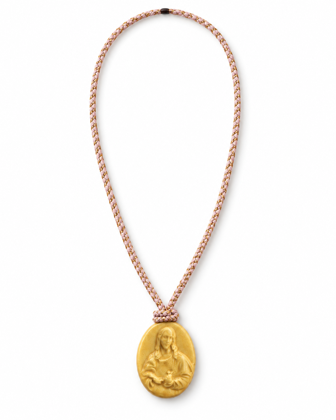 Mrs. Riviera's handmade & unique Ceramic Talisman Necklace "Honey Uomo"