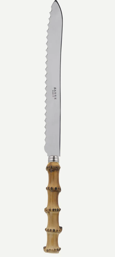 Riva Bread Knife with Bamboo Handle – Serrated Stainless Steel Knife (18/10) – Mediterranean Tablewarev