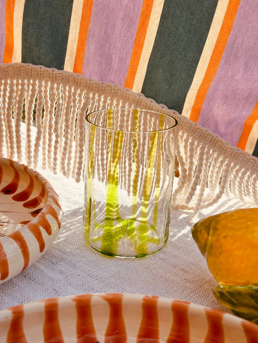 Handmade Venetian Tumbler Glass | Italian Mouth-Blown Glass