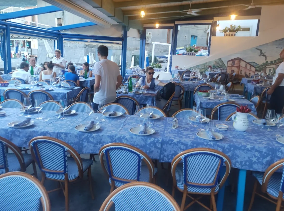 Heavy Cotton Tableclothes “Mare profondo e blu di Nerano" 150 x 150