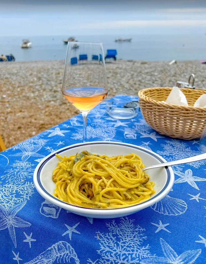 Heavy Cotton Tableclothes “Mare profondo e blu di Nerano" 150 x 150