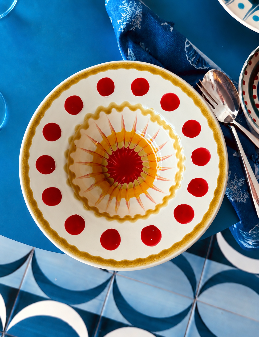 Handmade Italian Pasta Bowl 25 cm | Cappello di Prete "Mutti Edition"