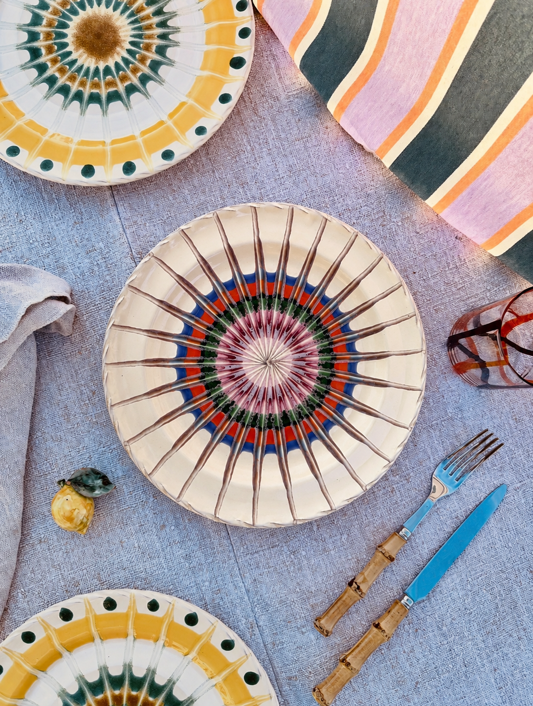 Handmade Italian Dinner Plate 27 cm | Large Ceramic Plate