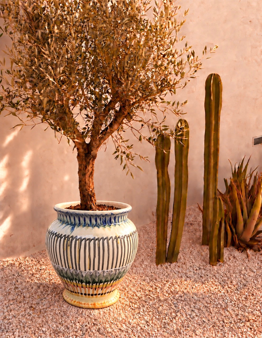 Italian Ceramic Planter | Handmade Outdoor Pot 38cm