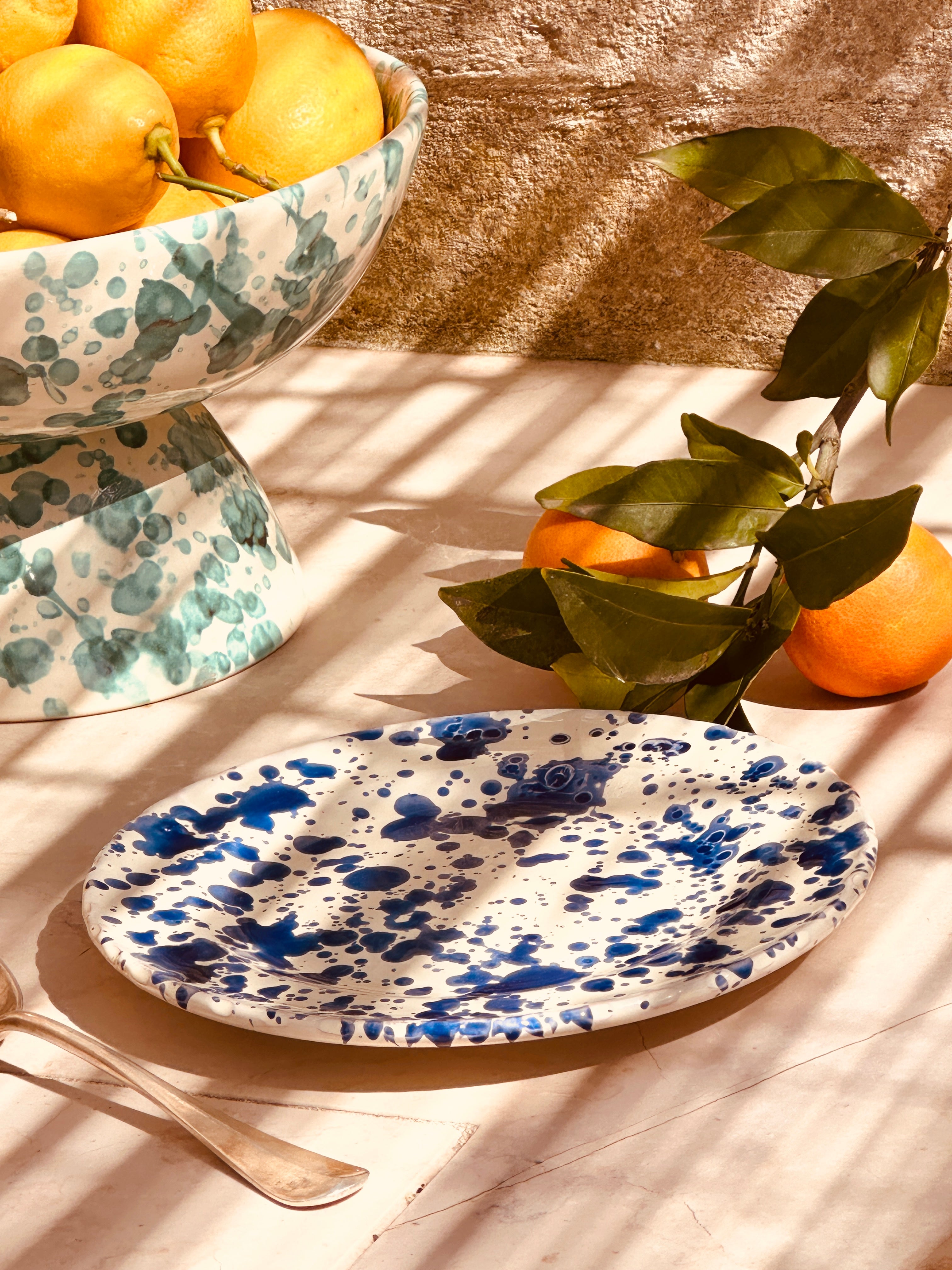Antipasti Plate Schizzato "Blu" 20cm