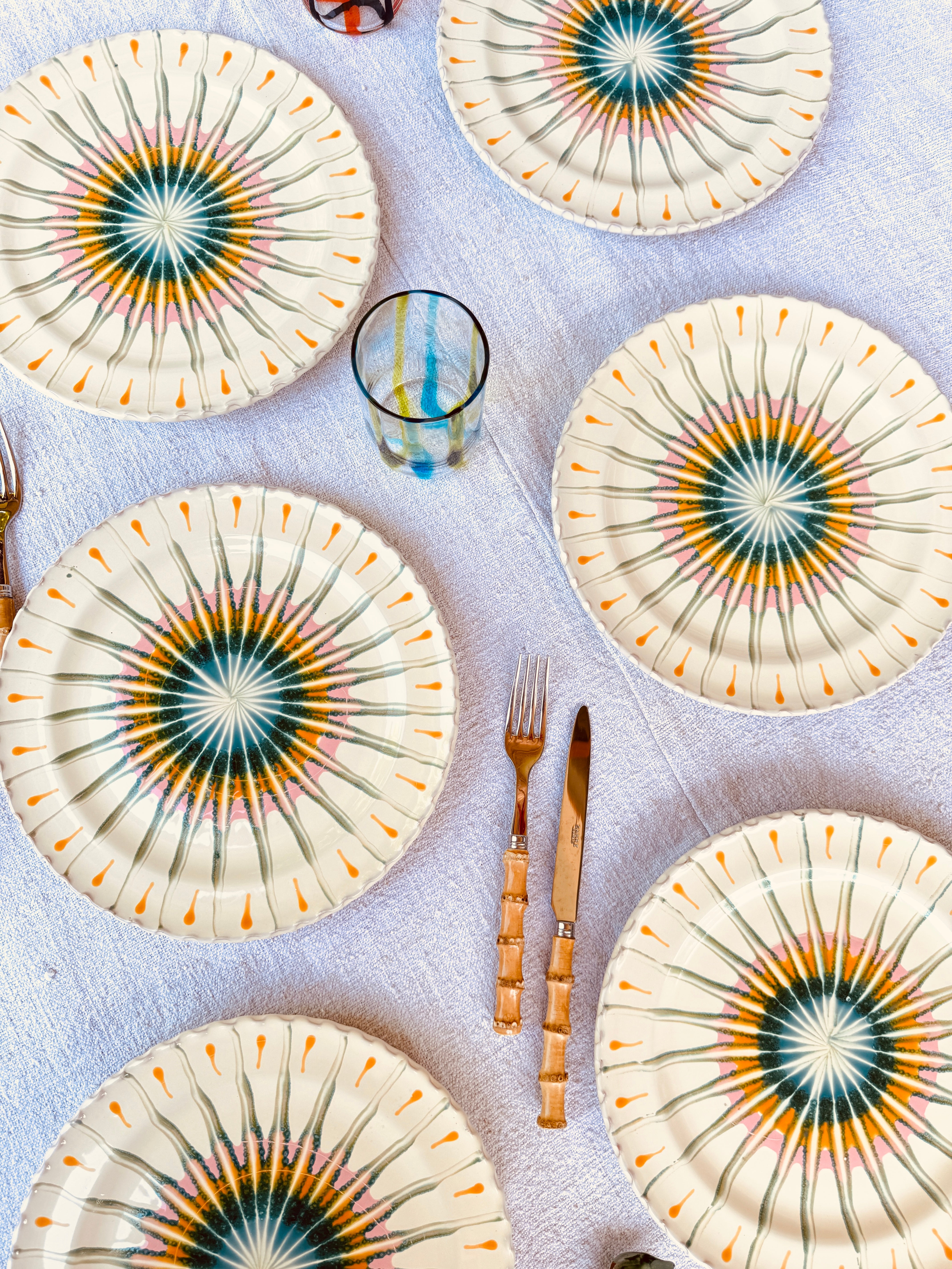 Handmade Italian Dinner Plates 27 cm | Set of 6