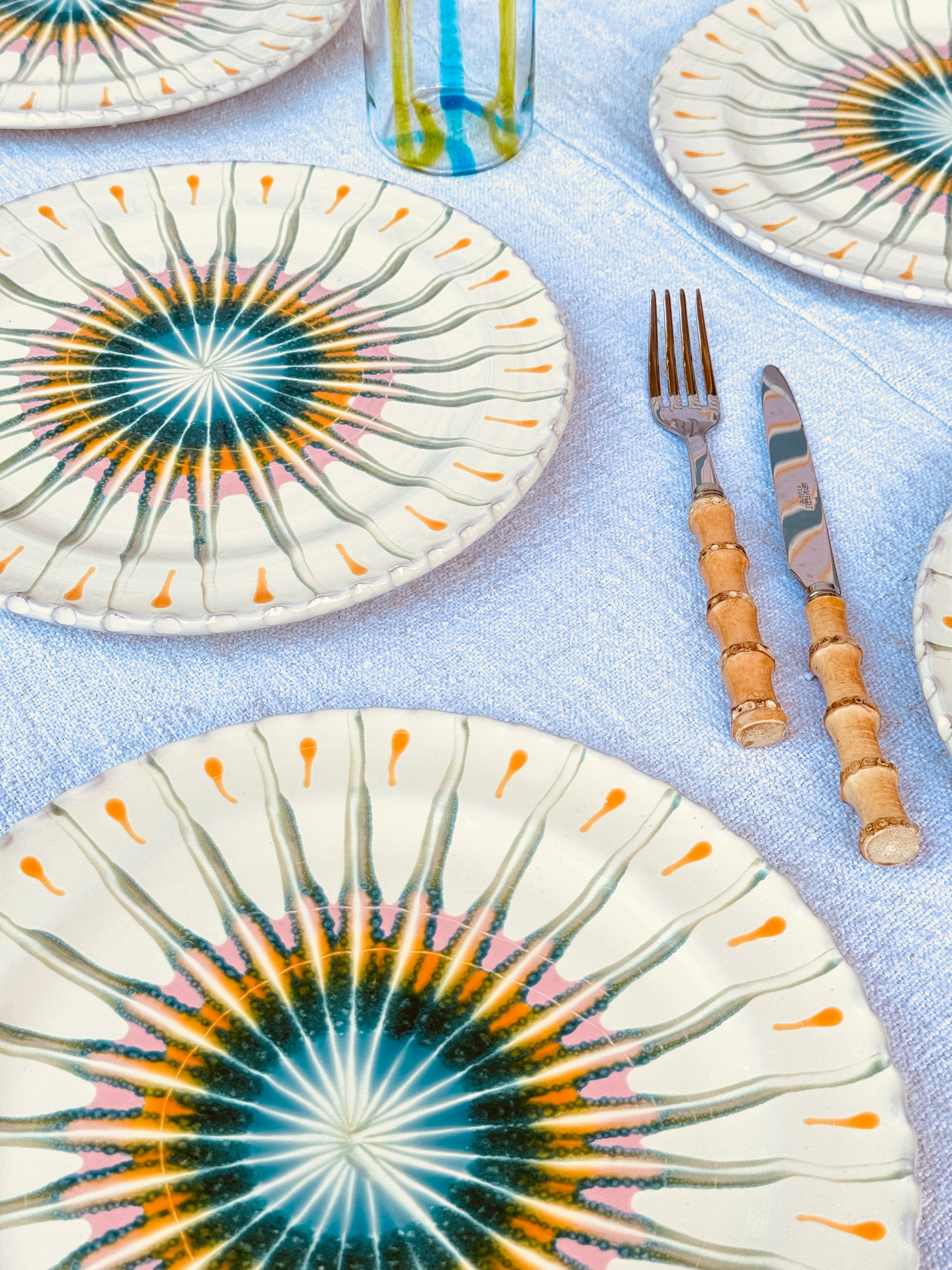 Handmade Italian Dinner Plates 27 cm | Set of 6