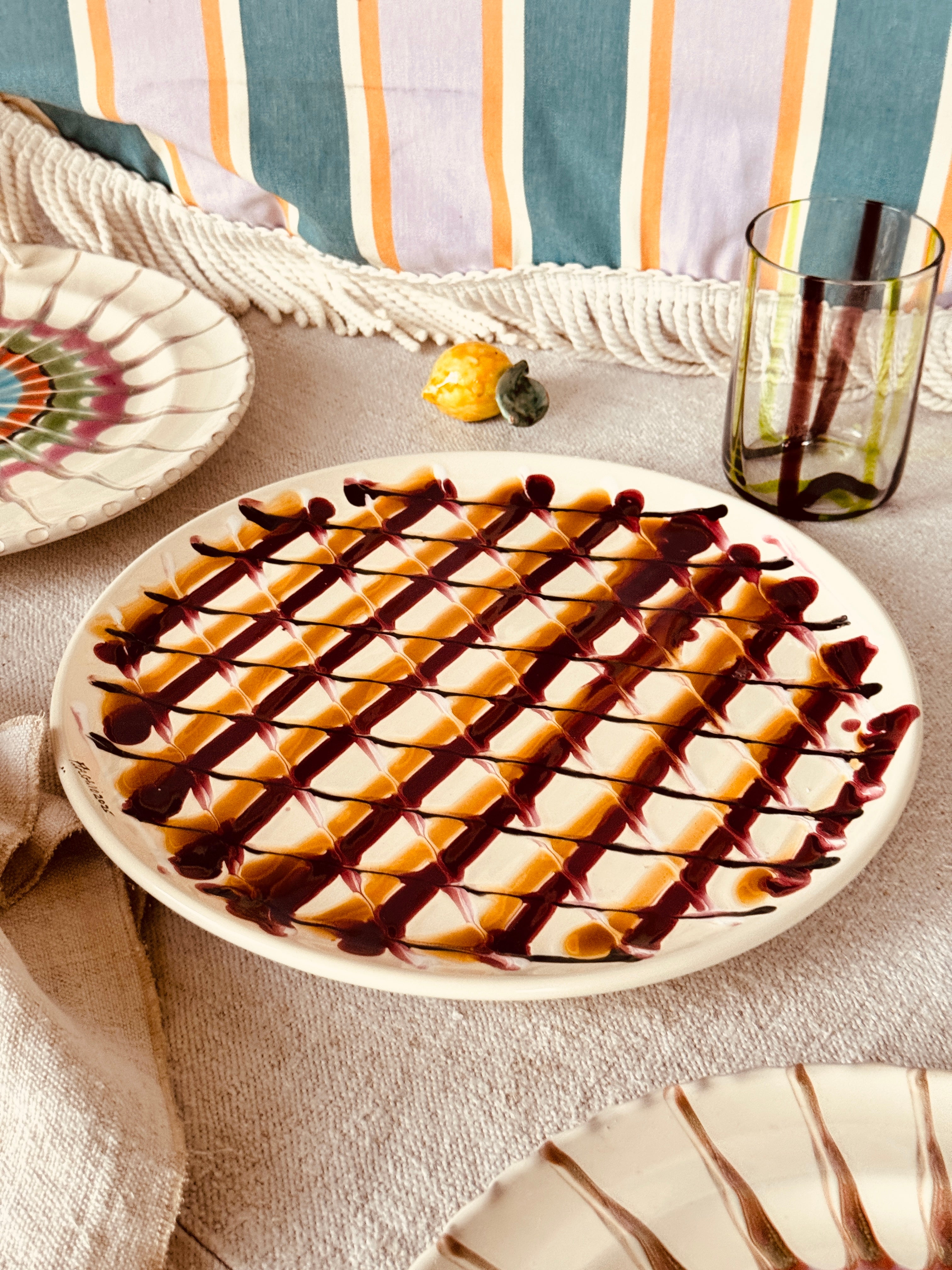 Serving Plate "Unique" 30cm Handmade Ceramic from Puglia