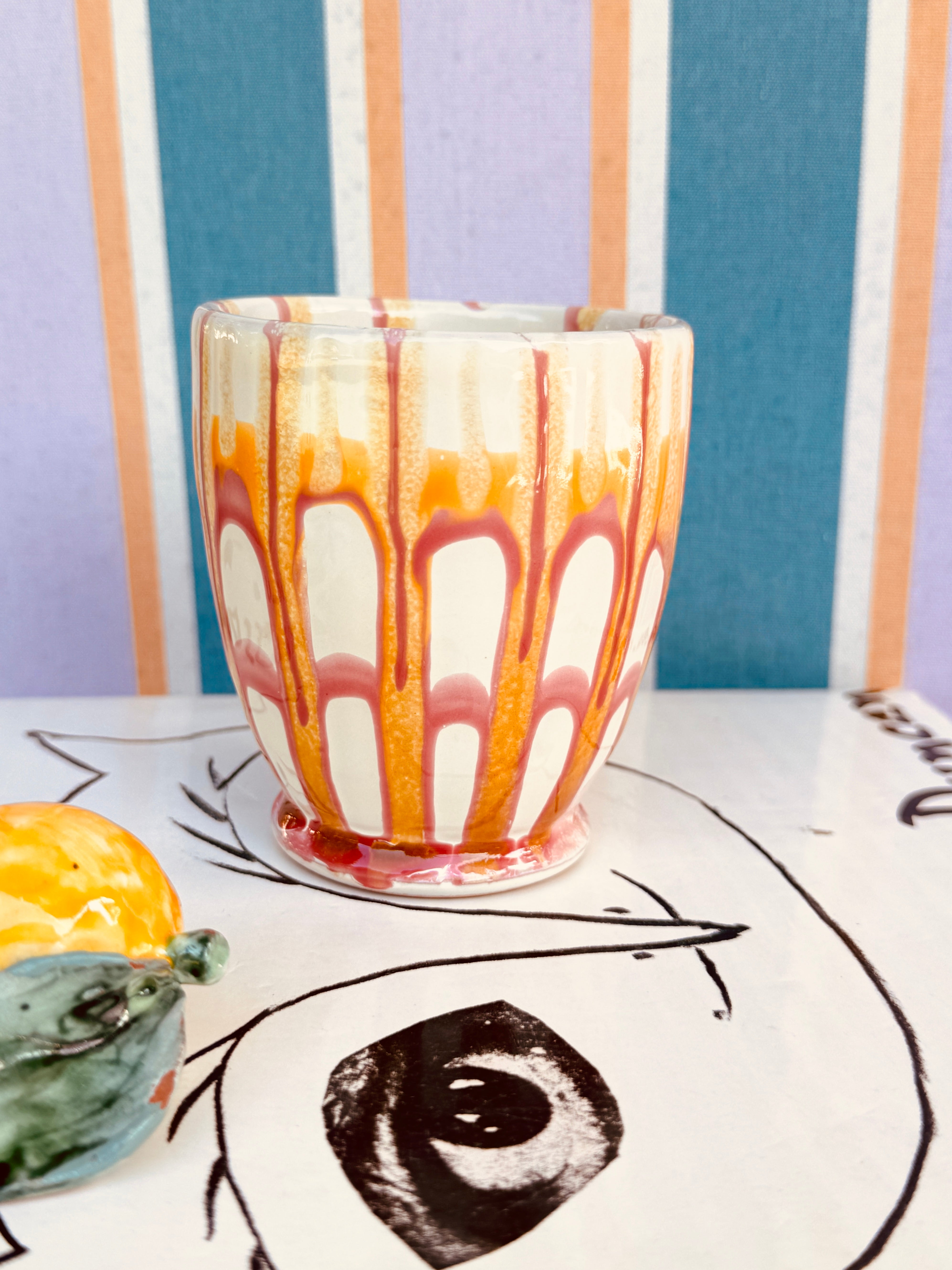 Handmade Italian Cappuccino Mug | Ceramic Cup from Puglia