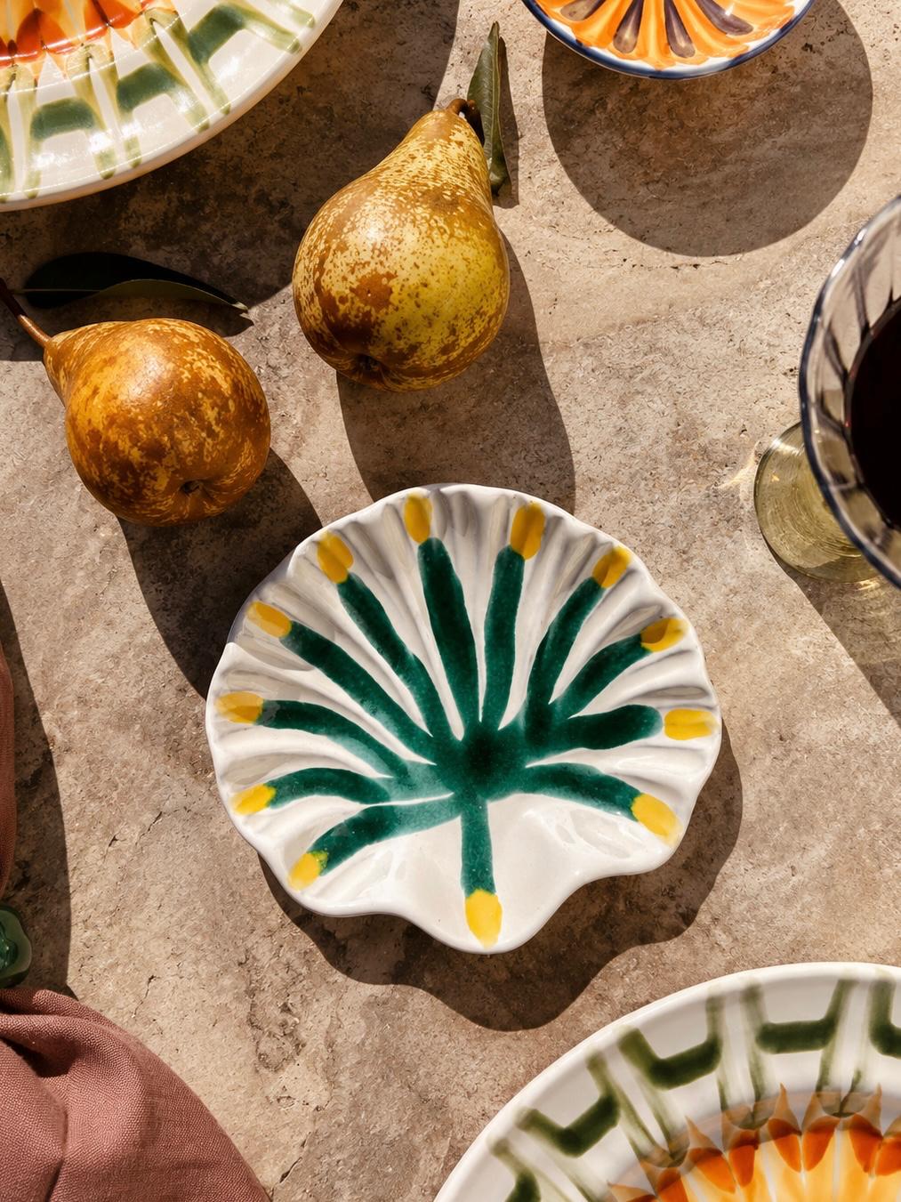 Handmade Italian Shell Bowl | Ceramic Olive & Jewelry Dish