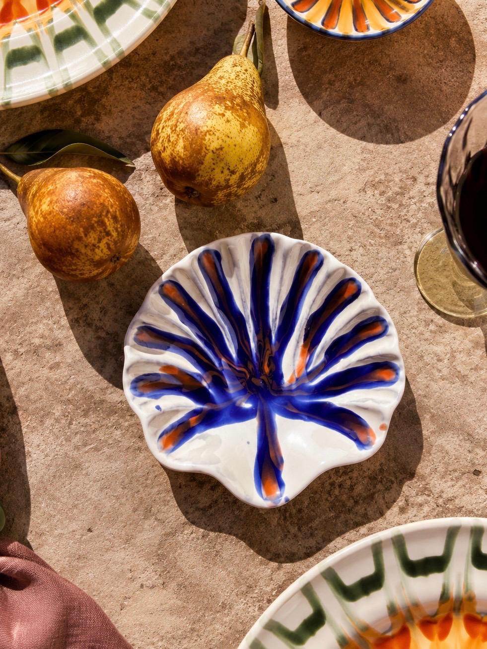 Handmade Italian Shell Bowl | Ceramic Olive & Jewelry Dish