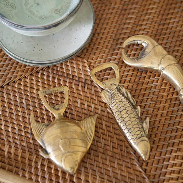 Riviera's Brass Opener "Vintage Crab"