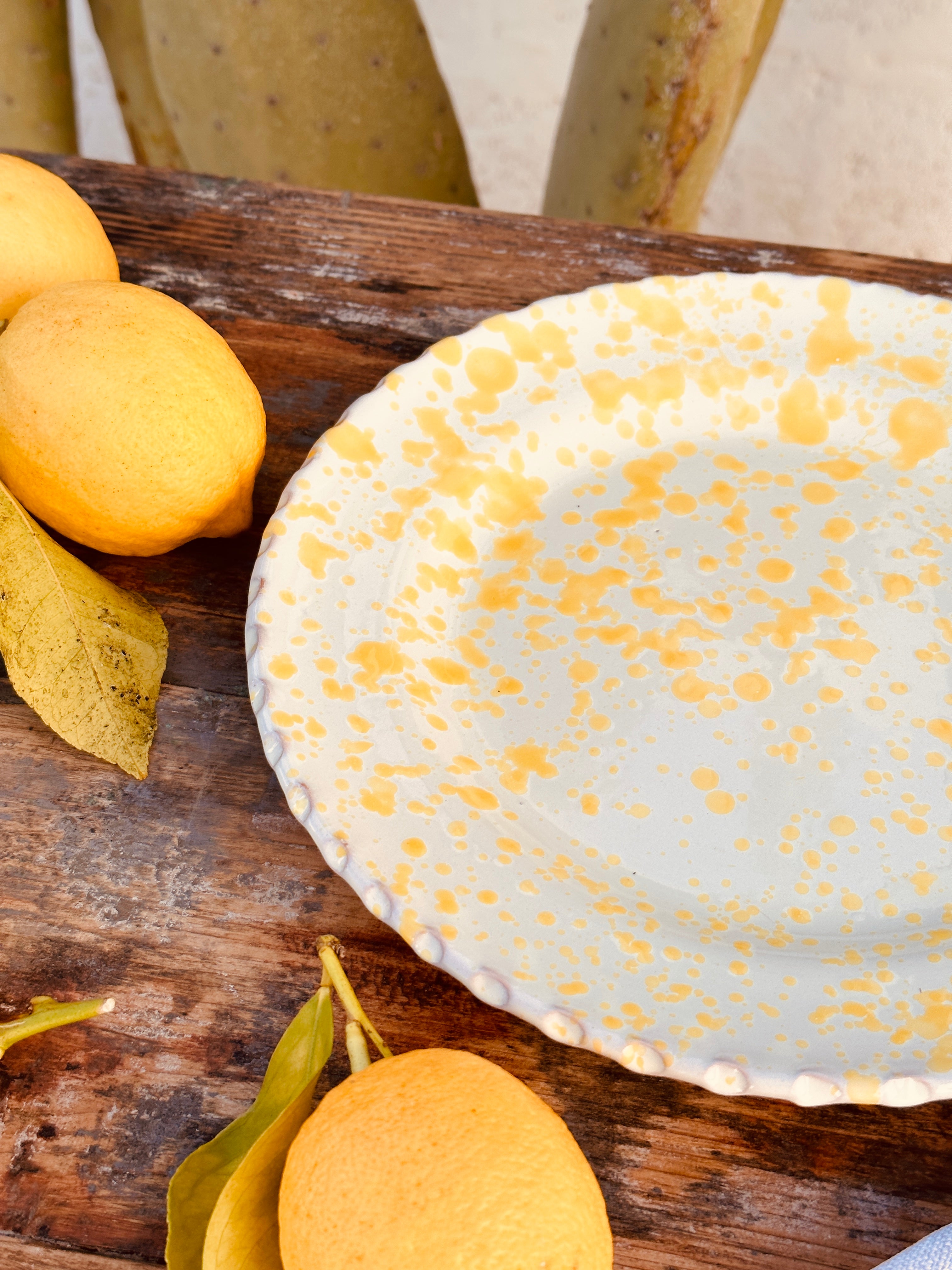 Antipasti Plate Schizzato "Limone" - 20cm