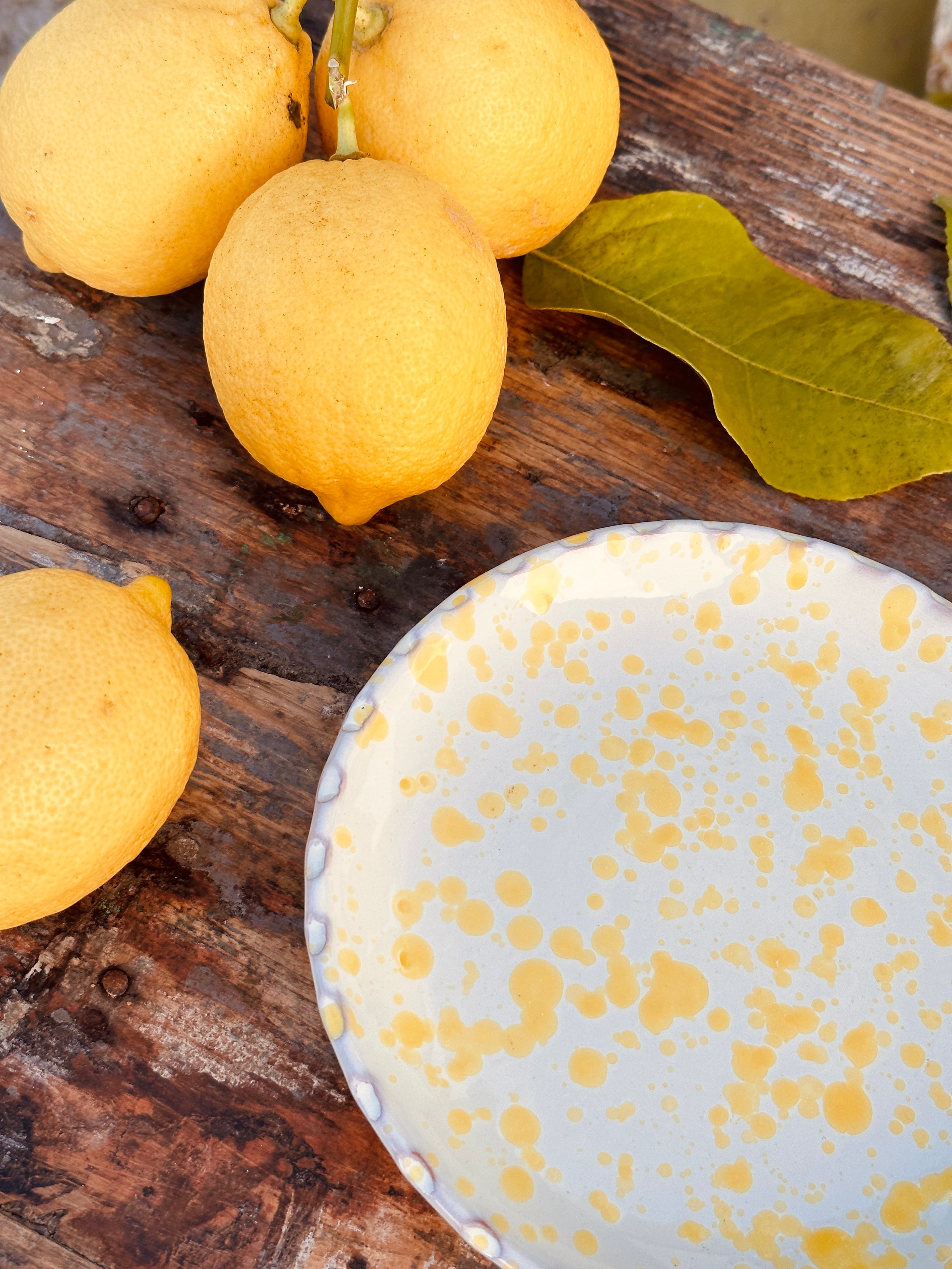 Fruit Plate Schizzato "Limone" 16cm