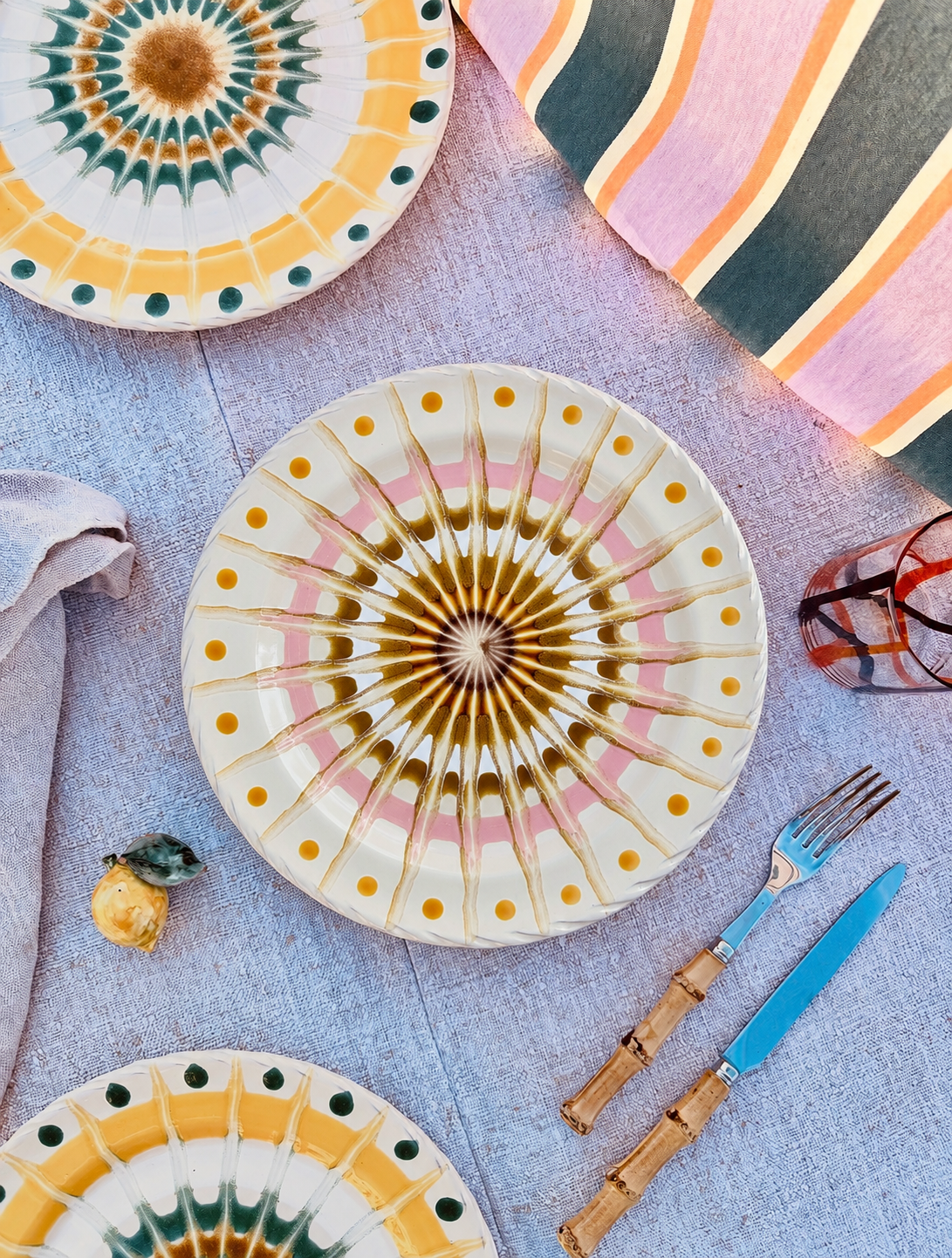 Handmade Italian Dinner Plate 27 cm | Large Ceramic Plate