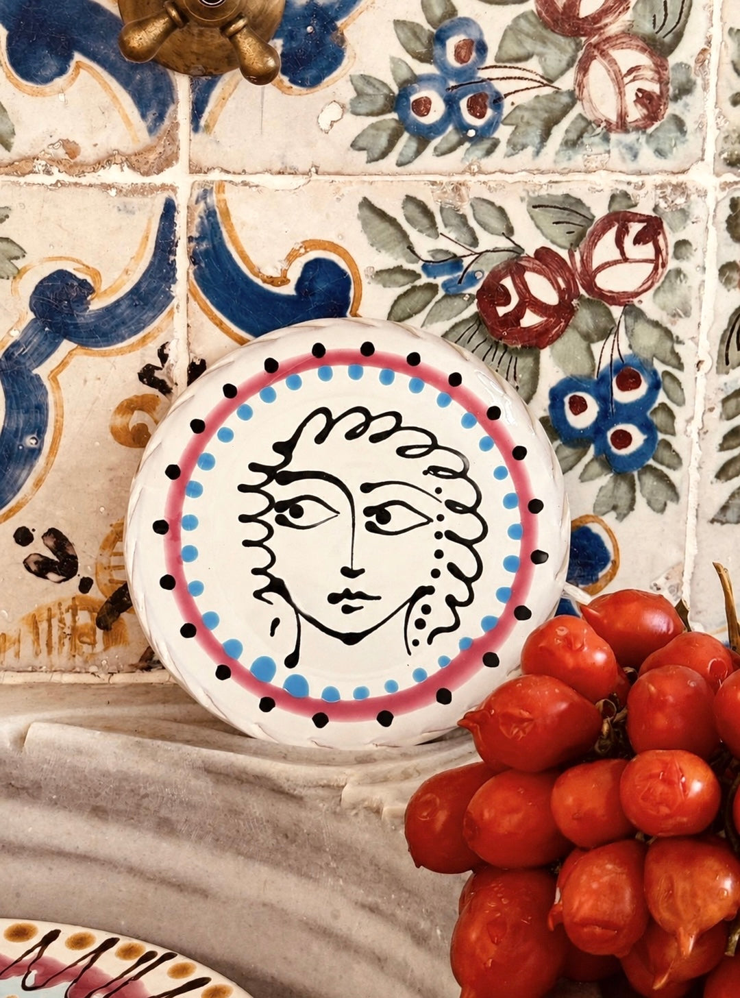Handmade Italian Small Plate 16 cm | Dessert & Bread Plate "LaPrincipessa"