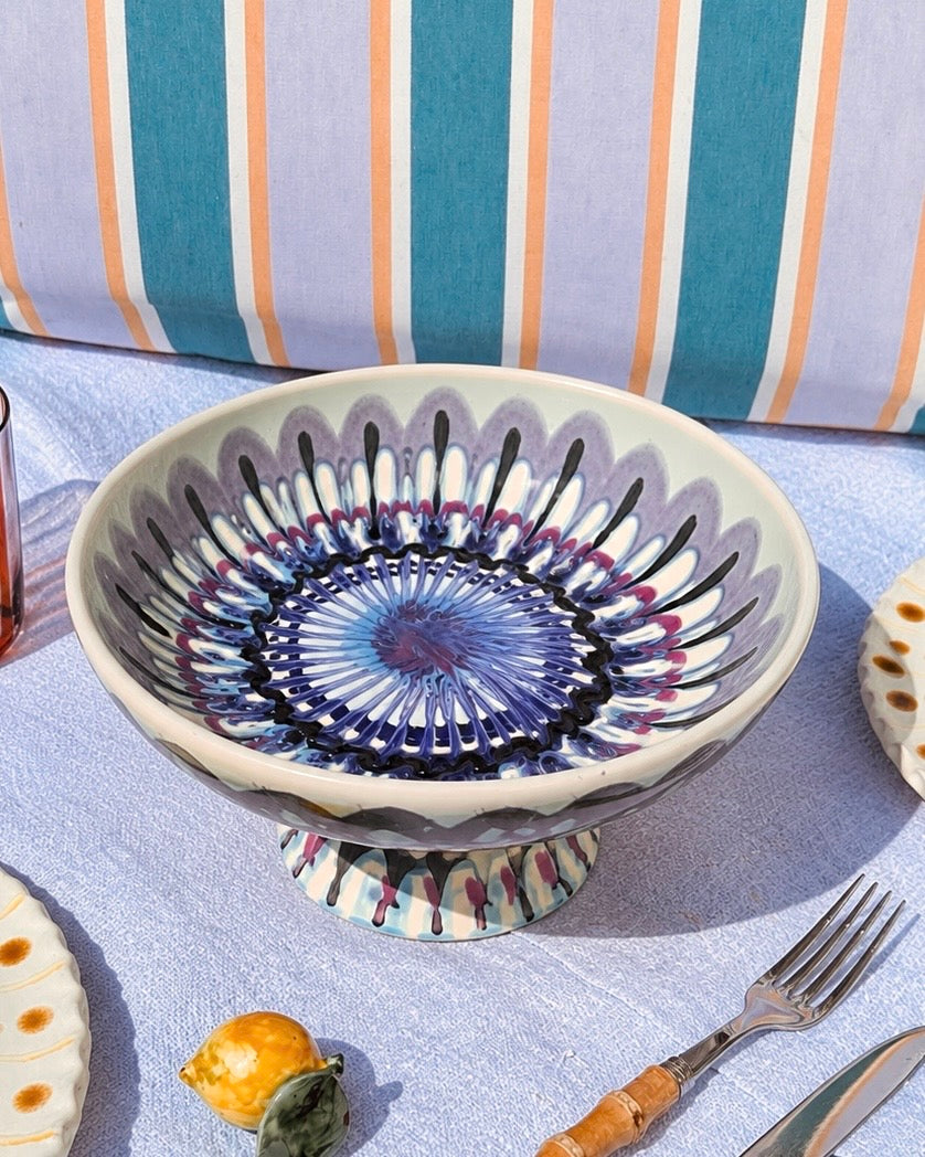 Handmade Italian Ceramic High Bowl 30 cm | Studio Riviera