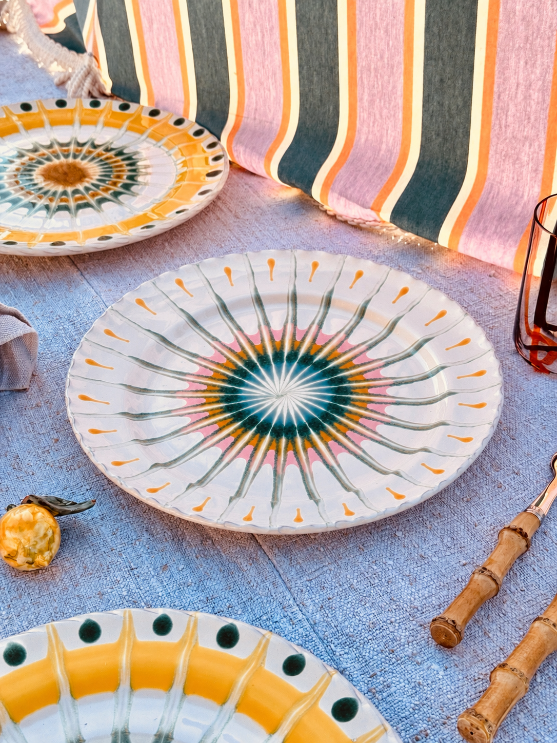 Handmade Italian Dinner Plate 27 cm | Large Ceramic Plate