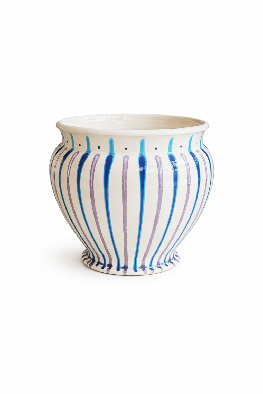 Large Italian Ceramic Planter | Handmade Outdoor Pot 48 cm