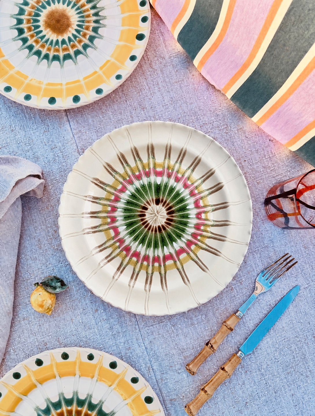 Handmade Italian Dinner Plate 27 cm | Large Ceramic Plate