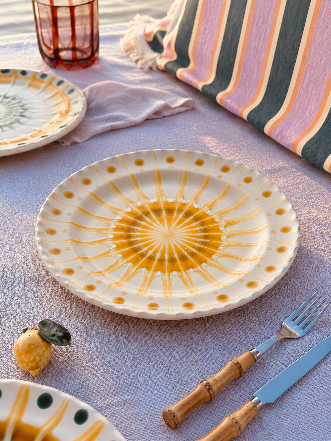 Handmade Italian Dinner Plate 27 cm | Large Ceramic Plate