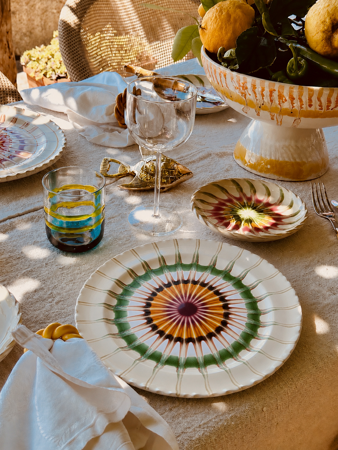 Handmade Italian Dinner Plate 27 cm | Large Ceramic Plate
