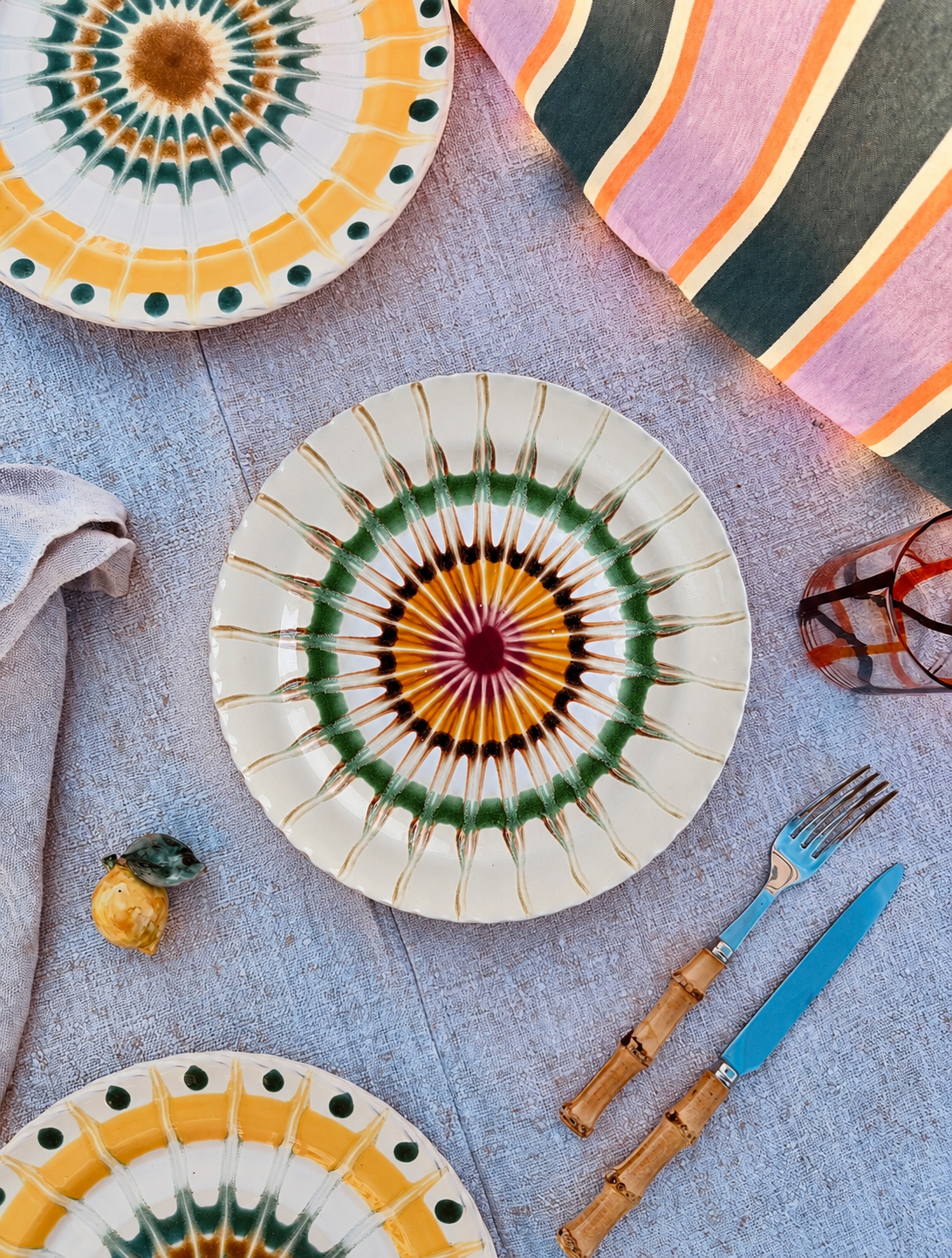 Handmade Italian Dinner Plate 27 cm | Large Ceramic Plate