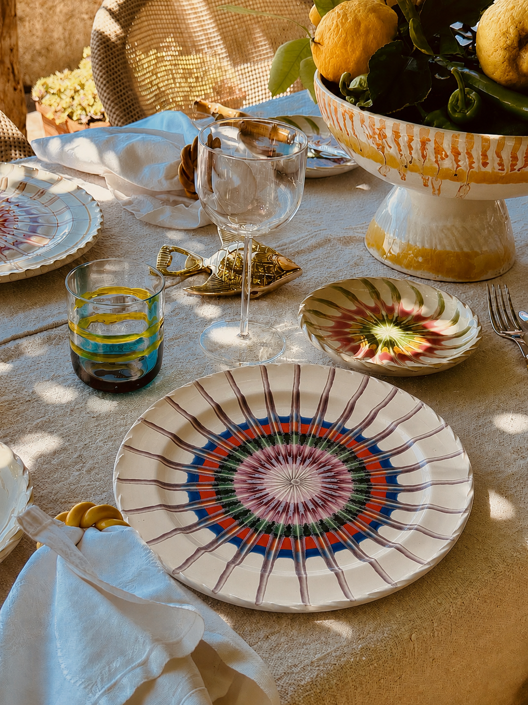 Handmade Italian Dinner Plate 27 cm | Large Ceramic Plate