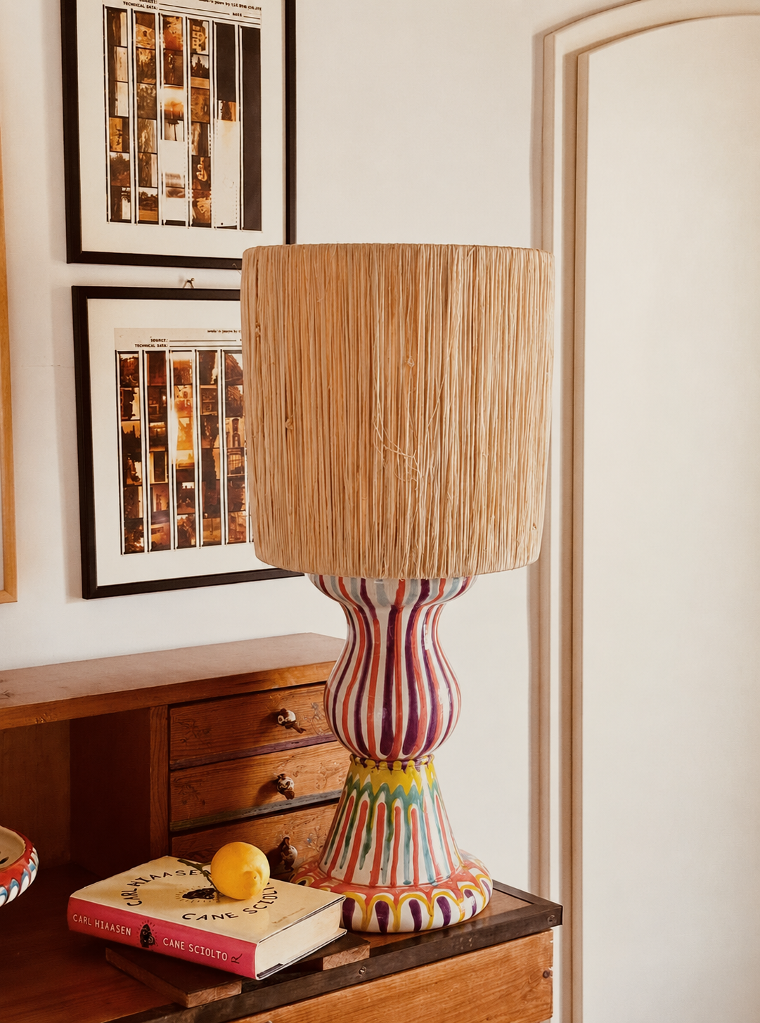 Handmade Italian Ceramic Table Lamp 67 cm | Grand Hotel Riviera