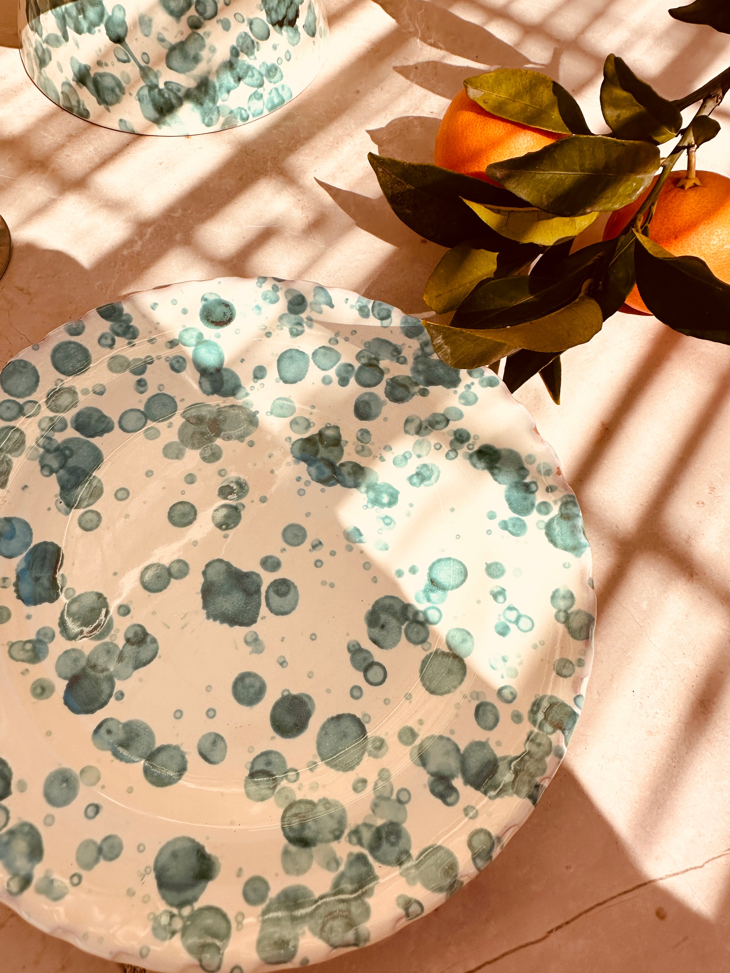 Handmade Italian Antipasti Plate 20 cm | Schizzato Ceramic Plate