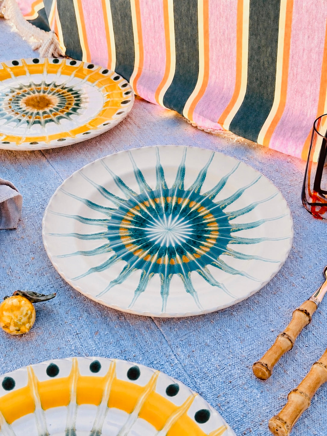 Handmade Italian Dinner Plate 27 cm | Large Ceramic Plate
