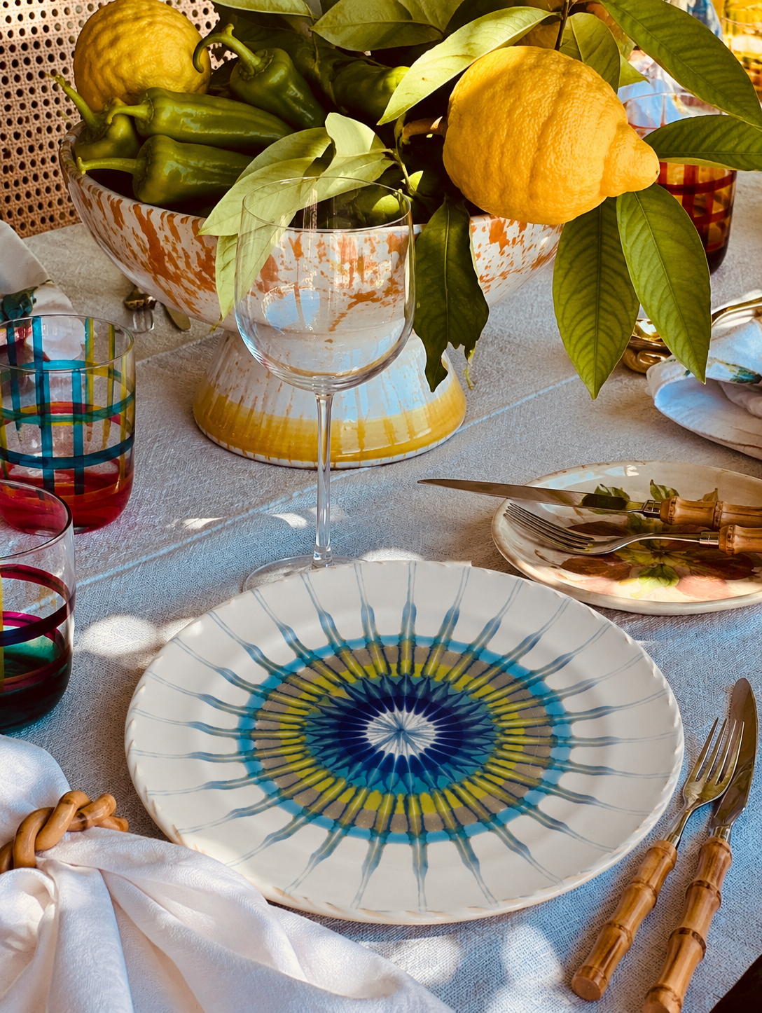 Handmade Italian Dinner Plate 27 cm | Large Ceramic Plate