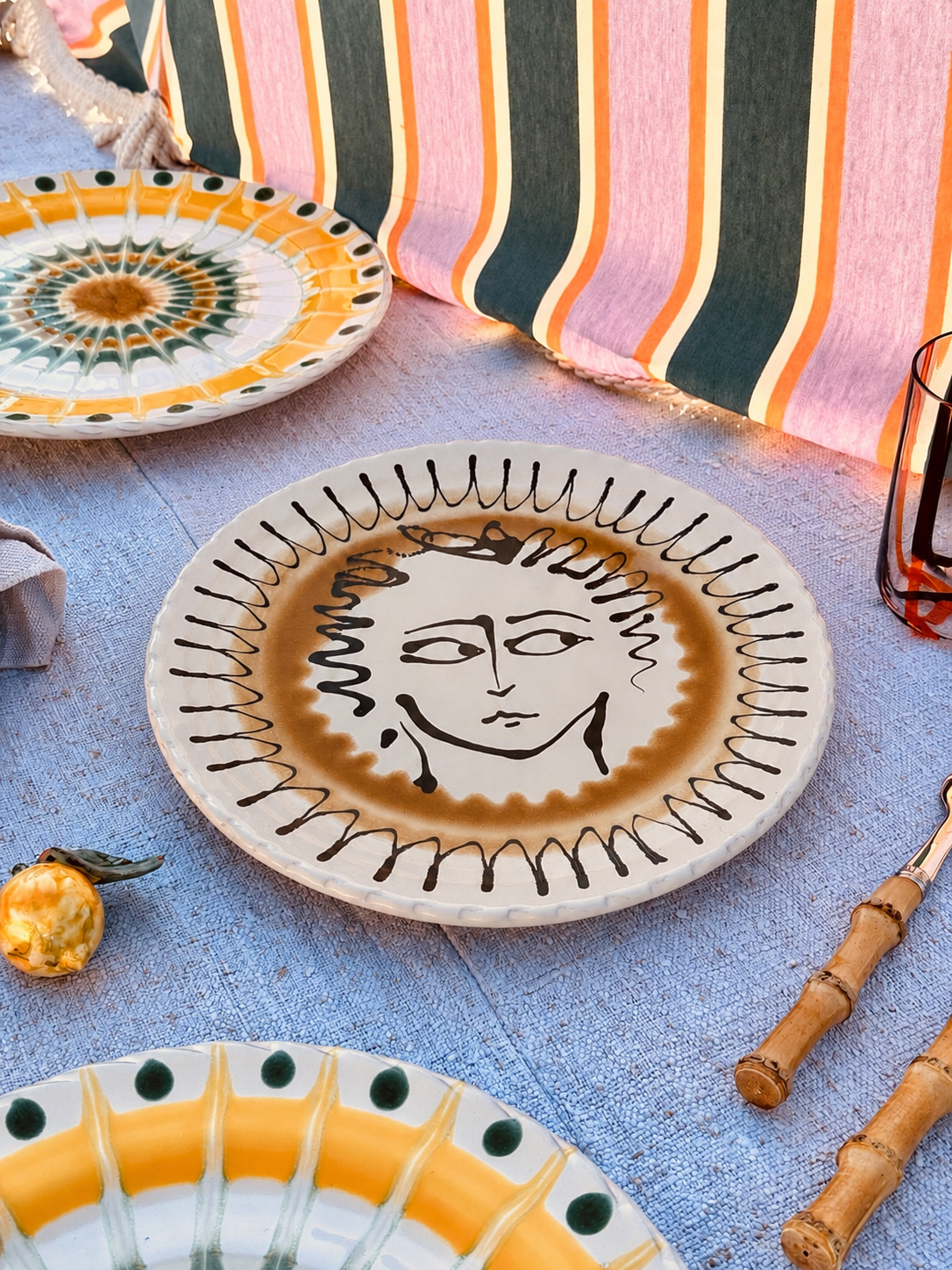 Handmade Italian Dinner Plate 27 cm | Large Ceramic Plate