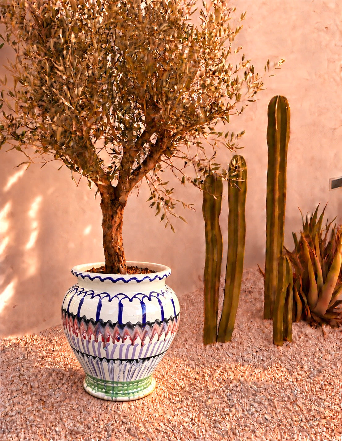 Italian Ceramic Planter | Handmade Outdoor Pot 38cm