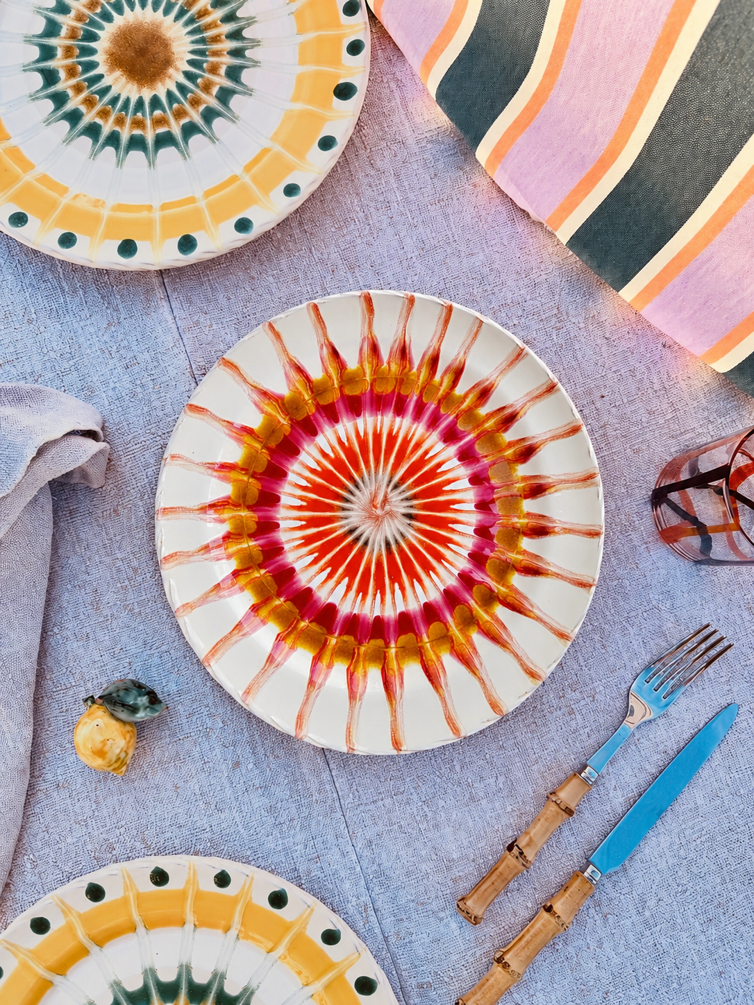 Handmade Italian Dinner Plate 27 cm | Large Ceramic Plate