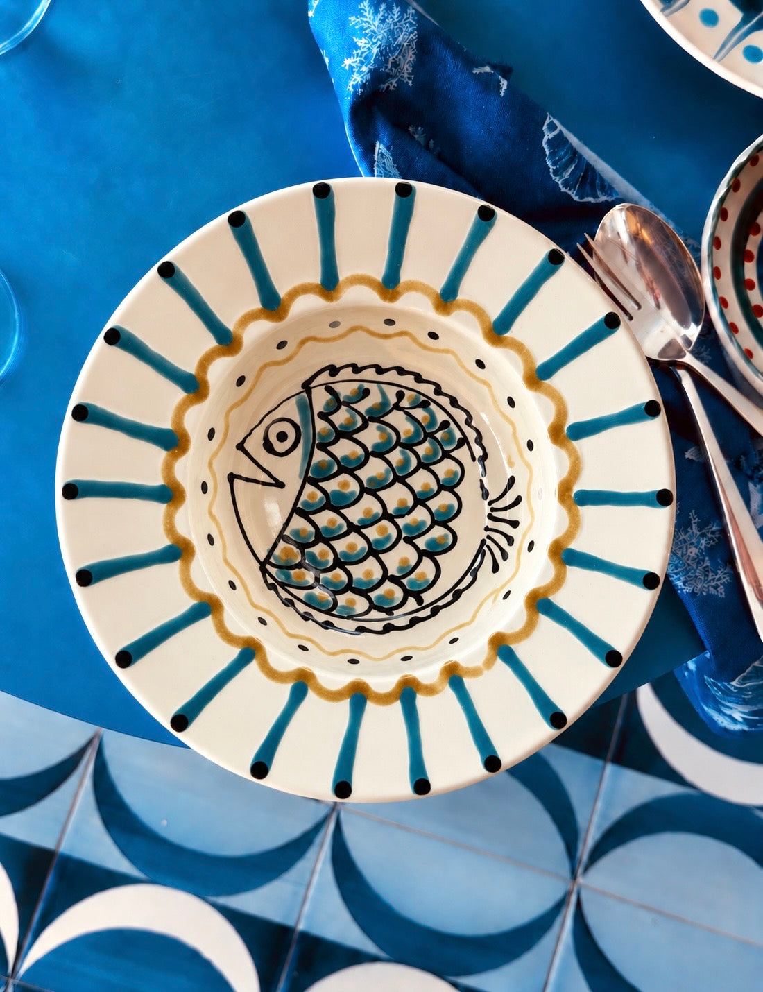 Handmade Italian Pasta Bowl 25 cm | Cappello di Prete