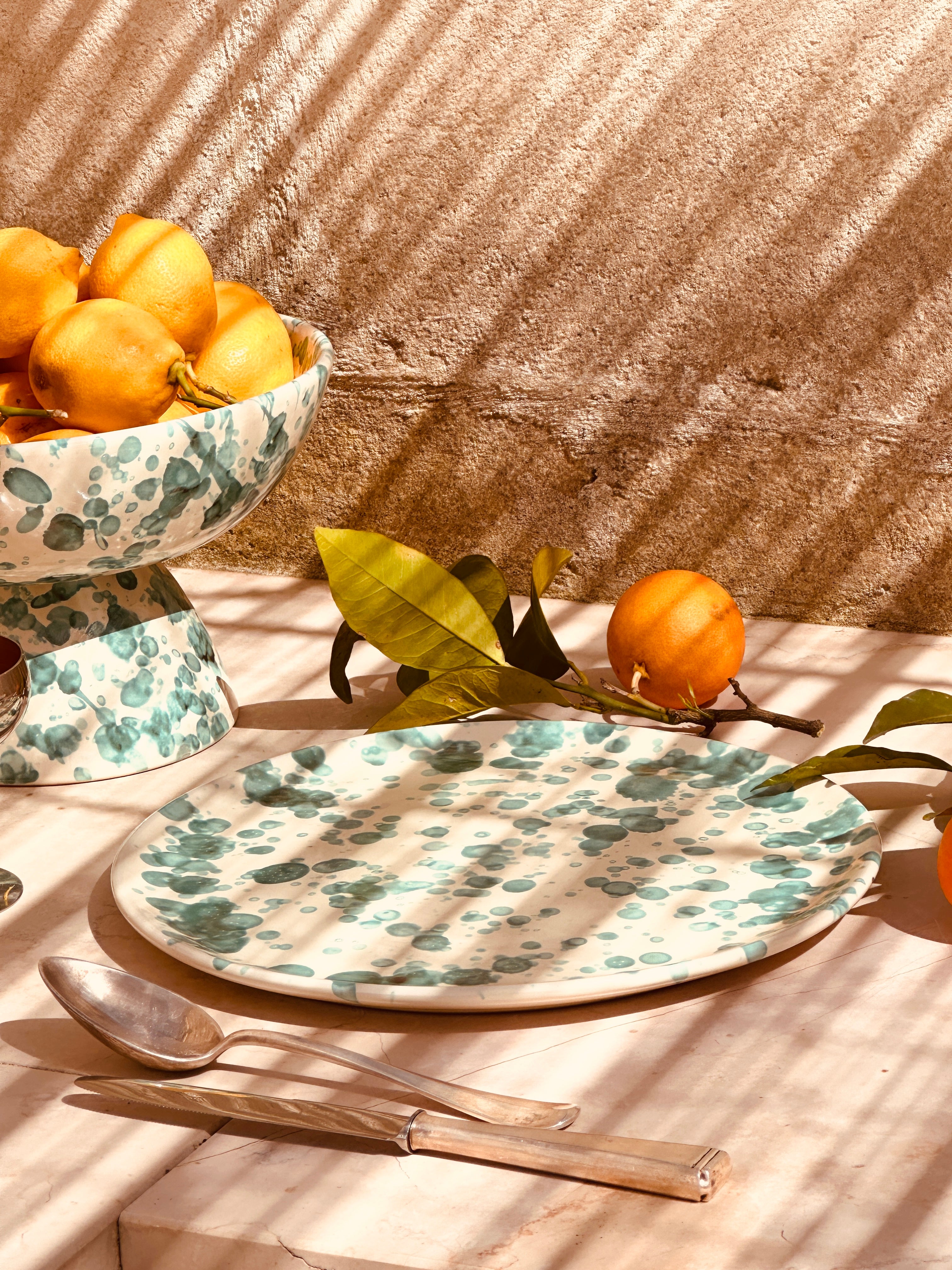 Handmade Italian Pizza Plate 33 cm | Schizzato Design