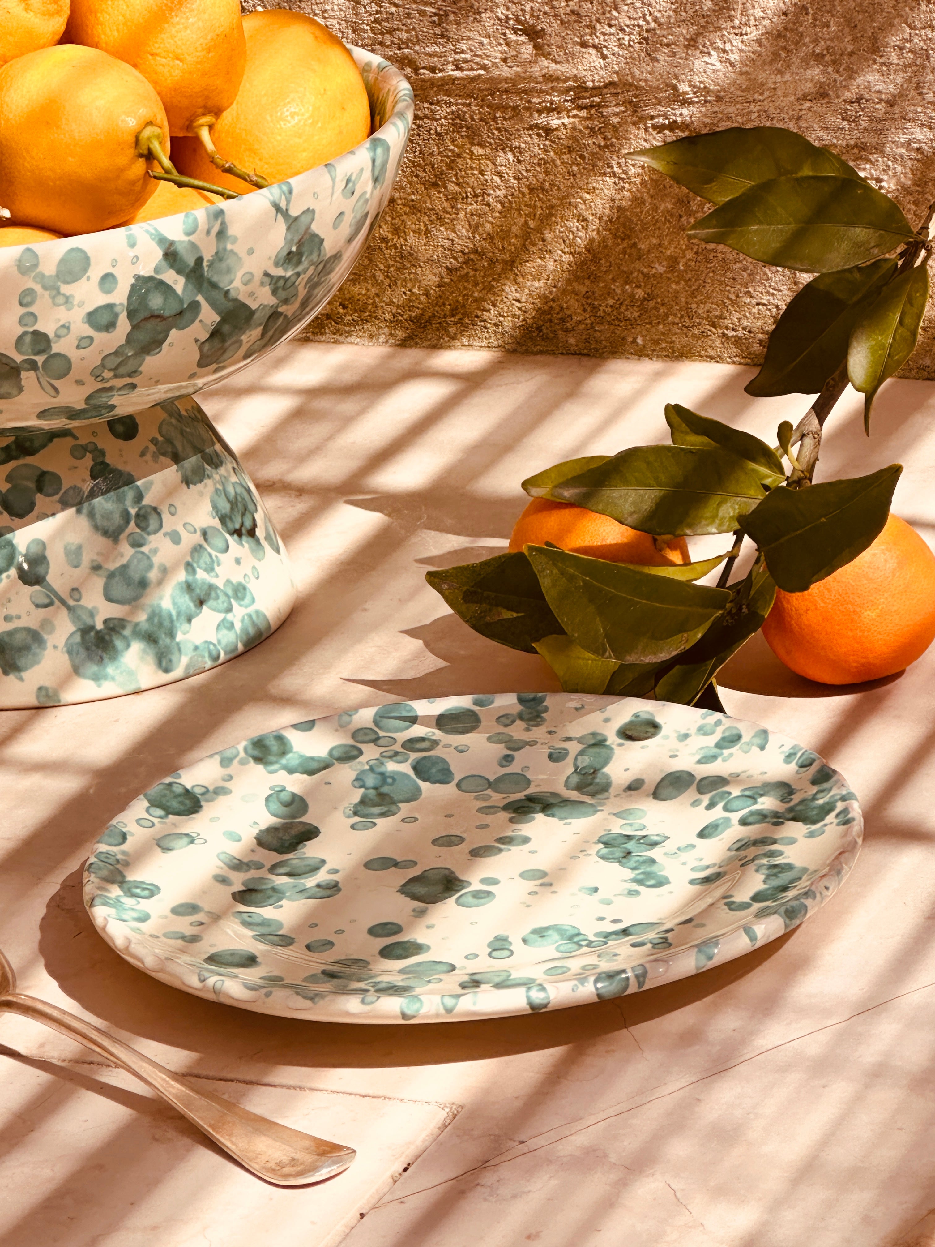 Handmade Italian Antipasti Plate 20 cm | Schizzato Ceramic Plate
