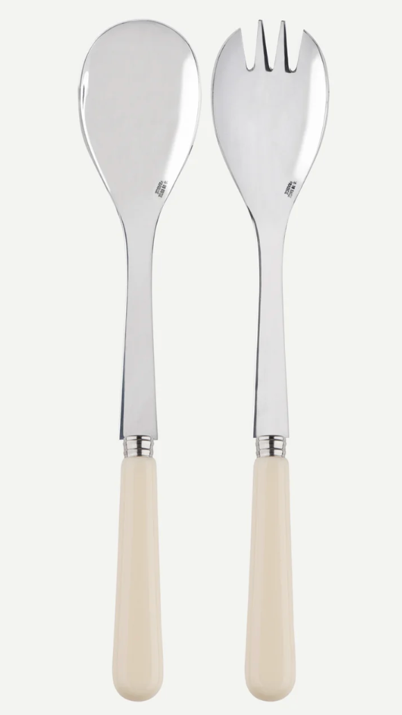 "Pop Avorio" Salad Cutlery Set of 2