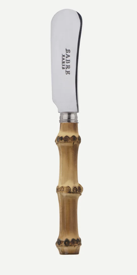 Riva Butter Knife with Bamboo Handle – Premium Stainless Steel Spreader (18/10) – Mediterranean Tableware