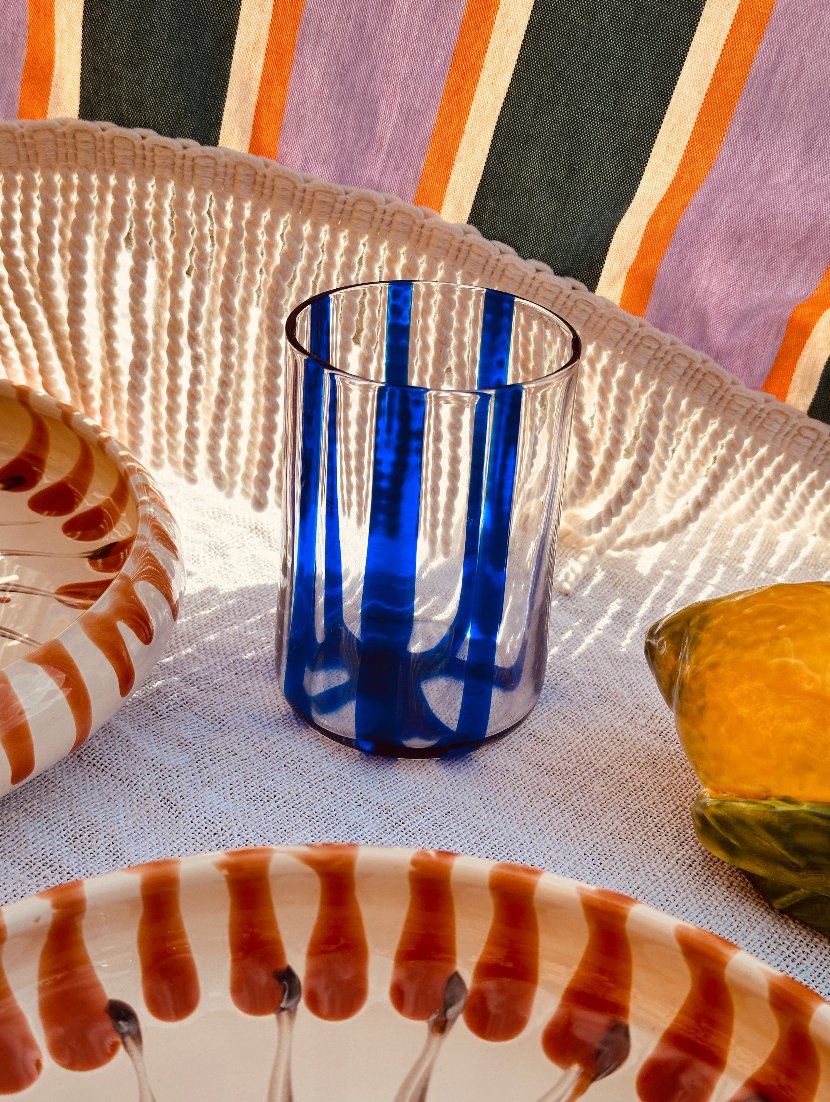 Handmade Venetian Tumbler Glass | Italian Mouth-Blown Glass